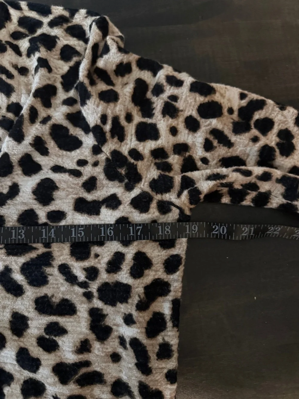 Torrid Neutral Leopard Print V Neck Cardigan Size 0X